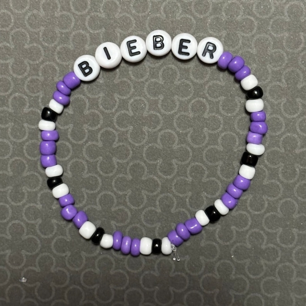 Justin Bieber Handmade Beaded Bracelet